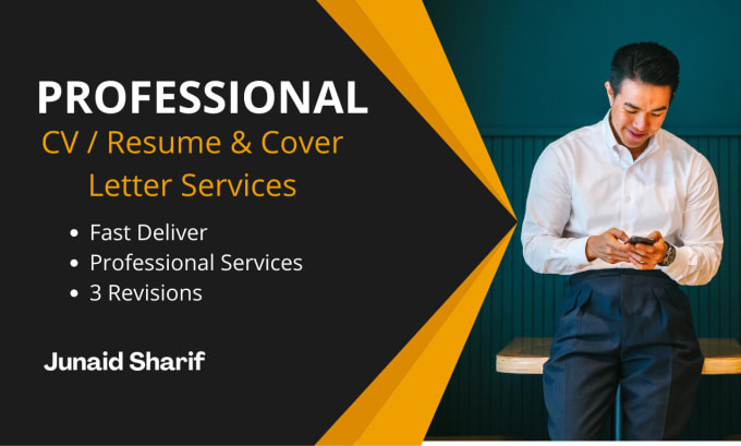 Gig Preview - Be your professional CV, resume and cover letter maker