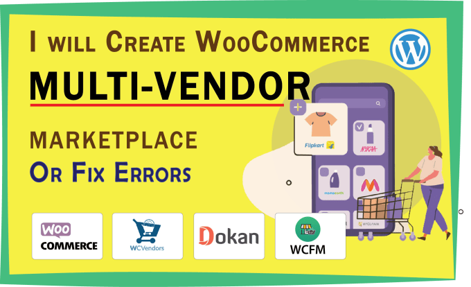 Gig Preview - Build multi vendor ecommerce marketplace wordpress website or fix error