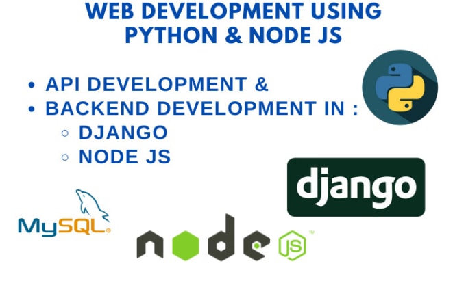 Gig Preview - Develop websites in django and node js