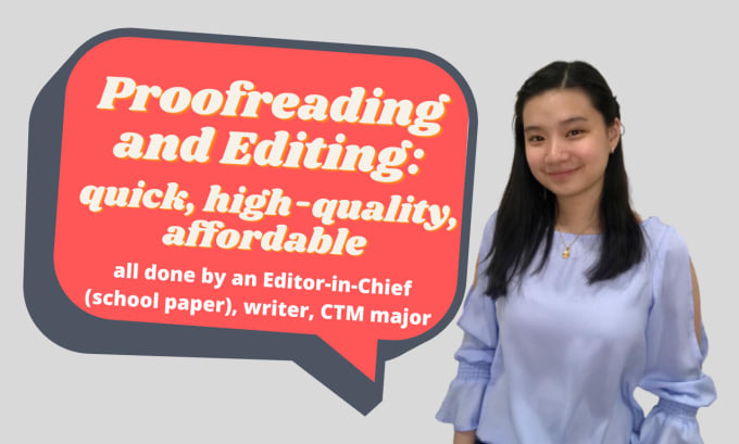 Gig Preview - Proofread and edit your works swiftly and accurately