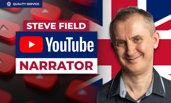 Gig Preview - Record your youtube video real voice over in a bright british london male accent