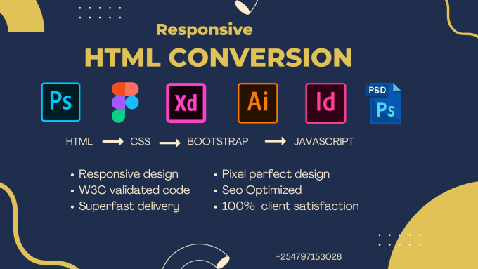 Gig Preview - Do figma to html, tailwind css, xd to html, bootstrap 5, react js, chakra ui