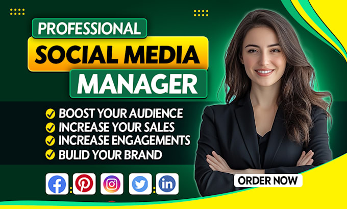 Gig Preview - Be your social media manager and content creator