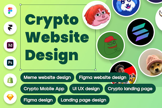 Gig Preview - Do expert crypto website design for crypto coin, meme token landing page