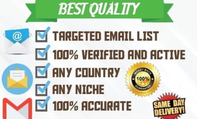 Gig Preview - Collect niche targeted email list clean and verified