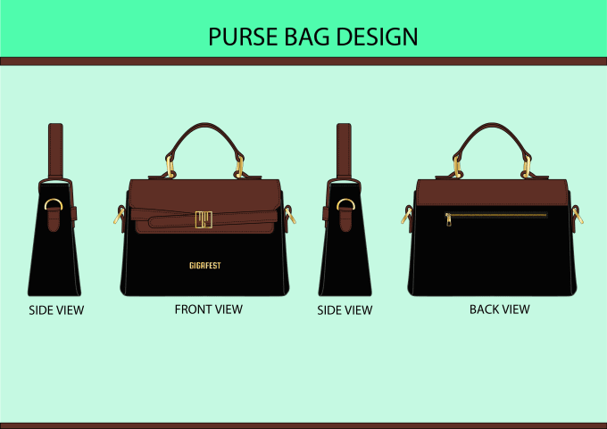 Gig Preview - Design any bags, handbag, tote bag, duffle bag, technical drawing and tech pack