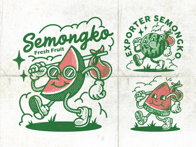 Bestseller - create a vintage mascot design in a retro cartoon style