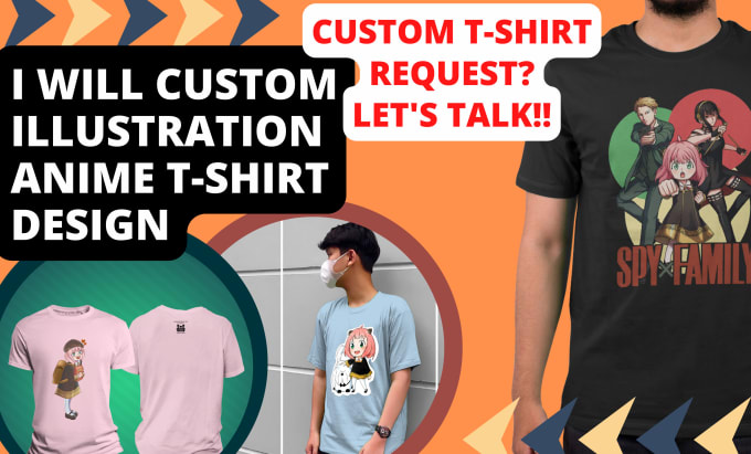 24 Best anime t shirt Services To Buy Online | Fiverr