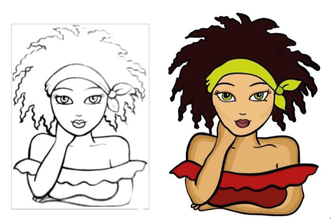 Gig Preview - Convert hand drawn logo or sketch into digital art or mascot