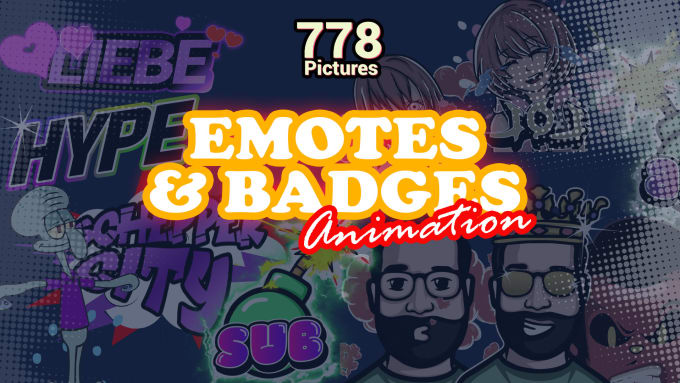 Gig Preview - Create awesome emotes animated for streamer