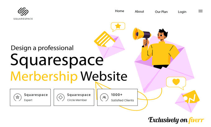 Gig Preview - Design squarespace membership website