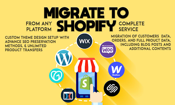 Gig Preview - Handle the entire shopify migration process for you