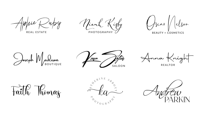 Gig Preview - Do signature, calligraphy, scripted, handwritten logo design