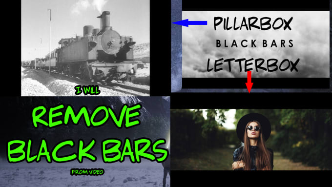 Gig Preview - Remove black bars from your video file