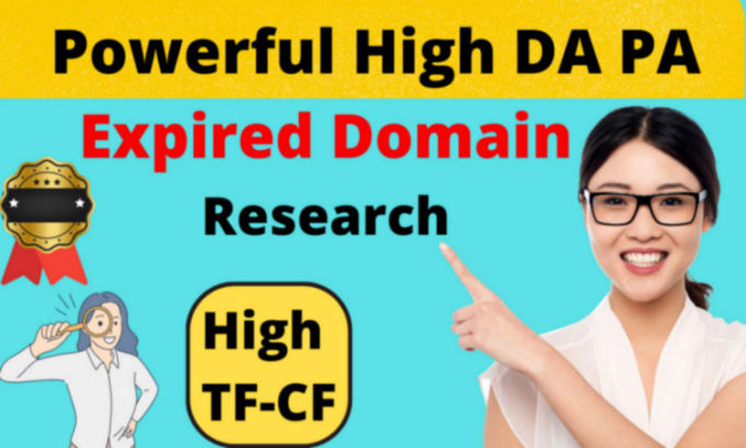 Gig Preview - Do expired domain research with authority backlinks