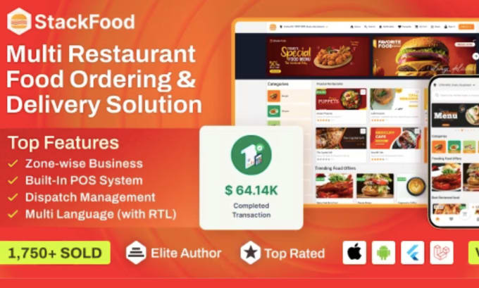 Gig Preview - Full setup codecanyon project stackfood multi restaurant