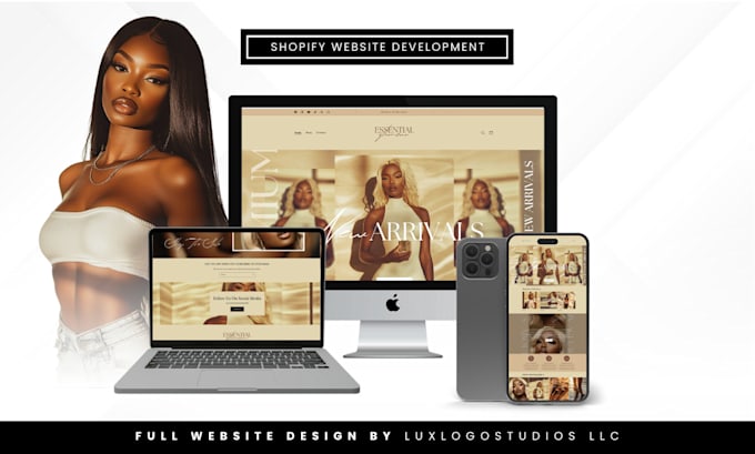 Gig Preview - Design a shopify website for beauty and wellness business