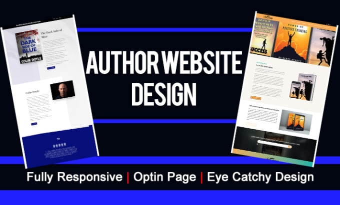 Gig Preview - Design author website, book author website, ebook website, ebook landing page