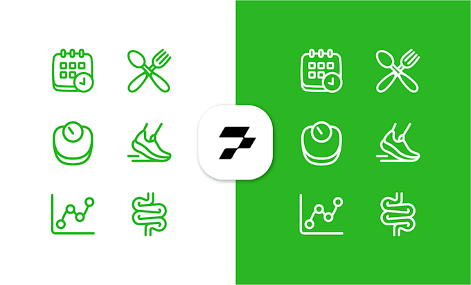 Gig Preview - Design minimalist icons for your app or website