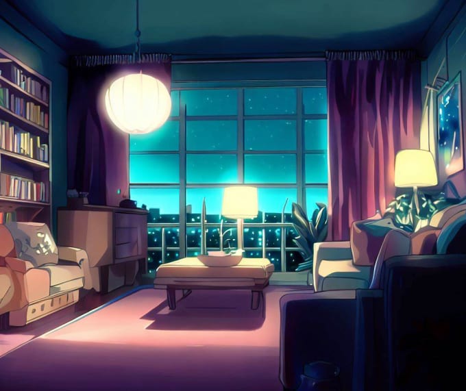 Gig Preview - Draw anime background, visual novel, game in anything style