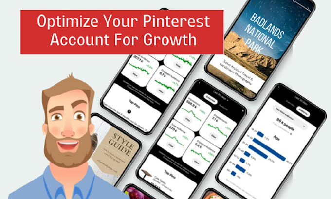 Gig Preview - Optimize your pinterest profile for growth