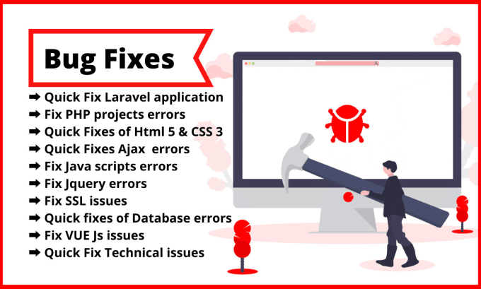 Gig Preview - Fix bugs and maintain your php laravel website