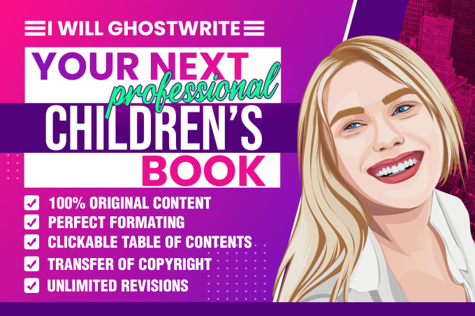 Gig Preview - Write an amazing childrens story book, kids ebook