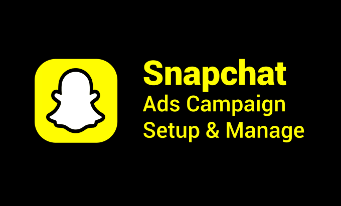 Gig Preview - Be your snapchat ads manager, run and manage your snapchat ads campaign