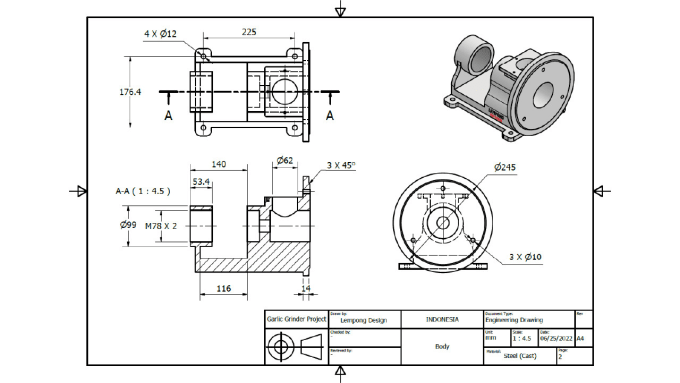 Gig Preview - Do 2d engineering drawings in autodesk software