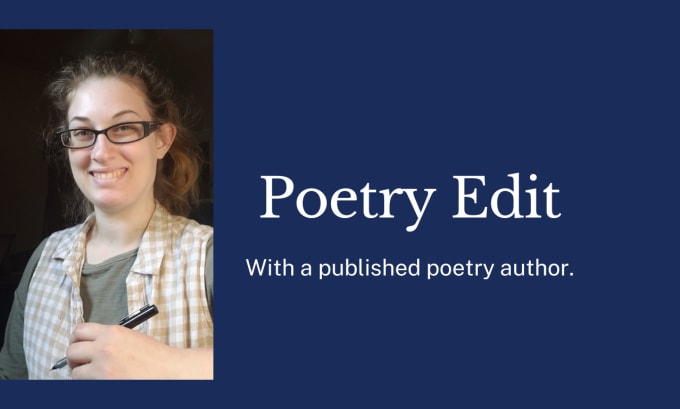 Gig Preview - Edit your poem for clarity, grammar, and flow