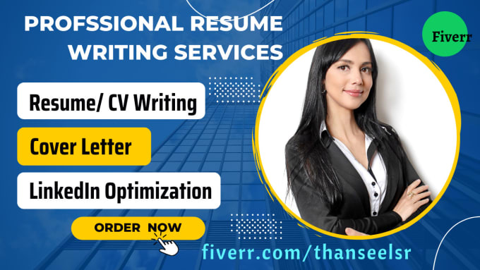 Gig Preview - Create a professional  resume, CV and cover letter