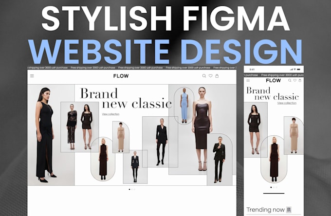 Bestseller - design stylish multi page website design in figma