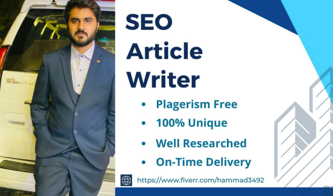 Gig Preview - Write a unique 500 word SEO article on your choice