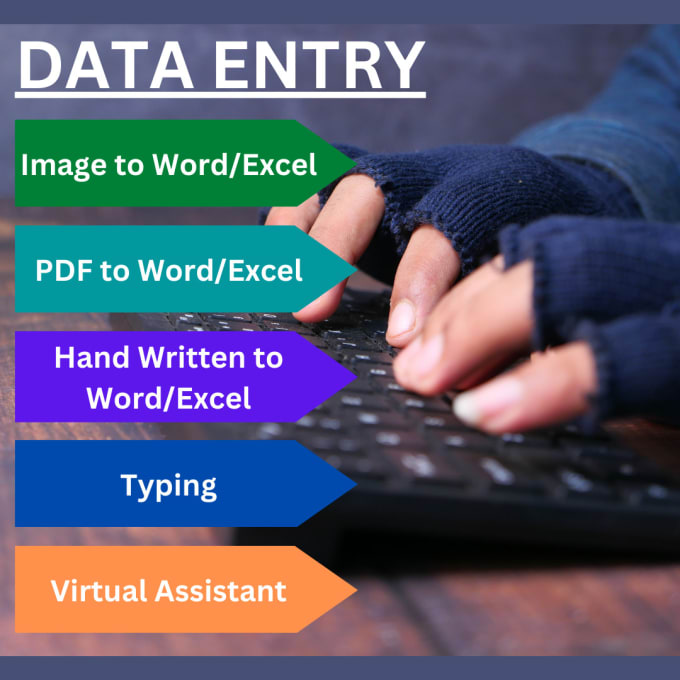 Gig Preview - Do data entry, copy paste, pdf, ms word, ms powerpoint