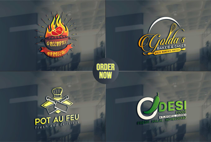 Gig Preview - Design restaurant, fast food, coffee, catering, cafe logo