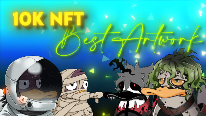 Gig Preview - Create you a custom nft art collection with rare traits