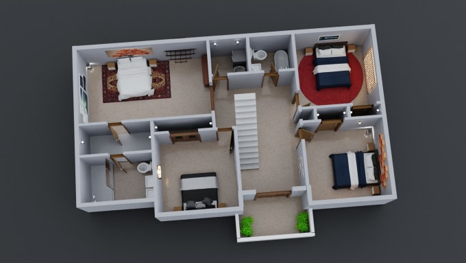 Gig Preview - Create high quality 3d floor plan for house and buildings