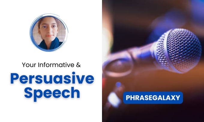 Gig Preview - Write your informative and persuasive speech