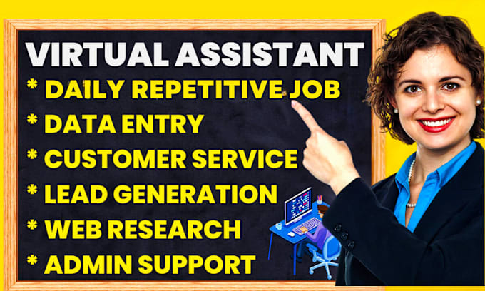 Gig Preview - Be your virtual, executive and administrative assistant for admin support