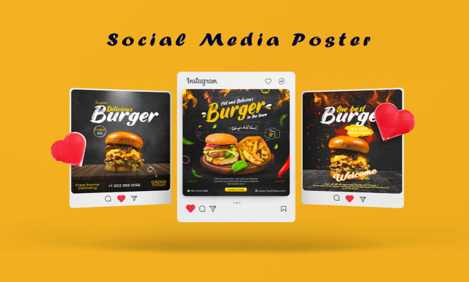 Gig Preview - Design food poster, flyer, banner, or  restaurant menu