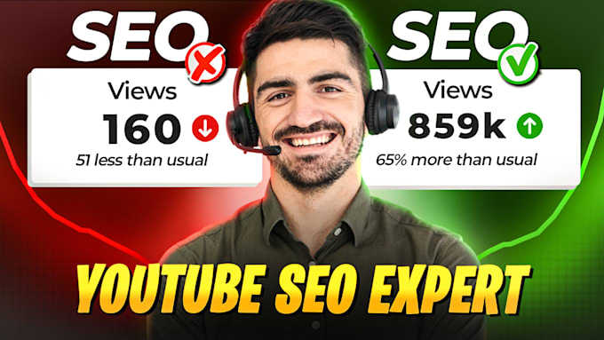 Gig Preview - Be your youtube SEO expert, channel manager