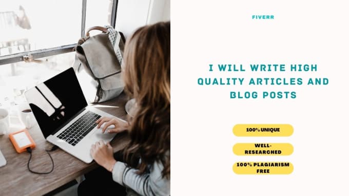 Gig Preview - Write high quality articles and blog posts