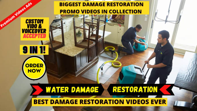 Bestseller - create water damage repair or water damage restoration video