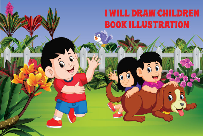 Gig Preview - Draw children book illustrator and children story book