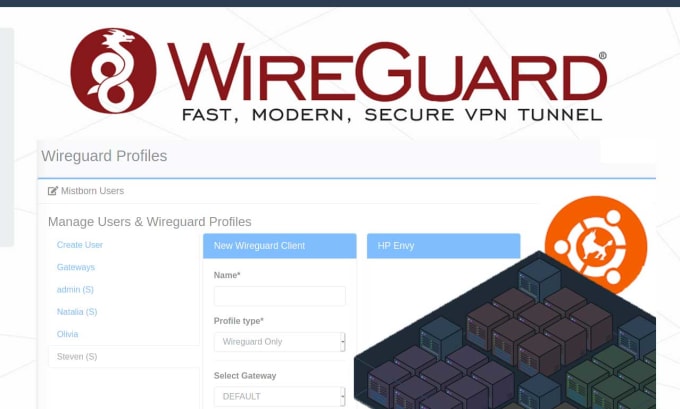 Gig Preview - Install wireguard server with gui or openvpn server on vps like digital ocean