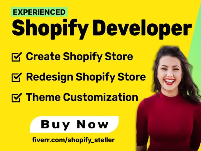 Gig Preview - Create, redesign and customize your shopify store with seo