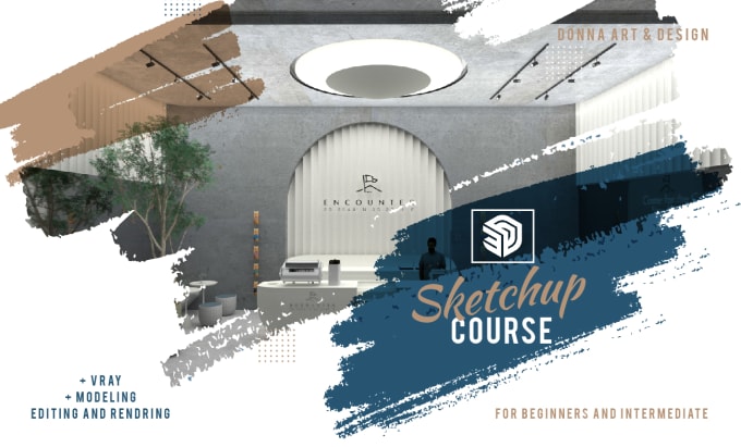 Bestseller - teach you how to use sketchup pro and vray for beginners