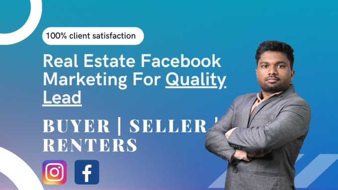 Gig Preview - Generate real estate leads by using facebook lead generation ads