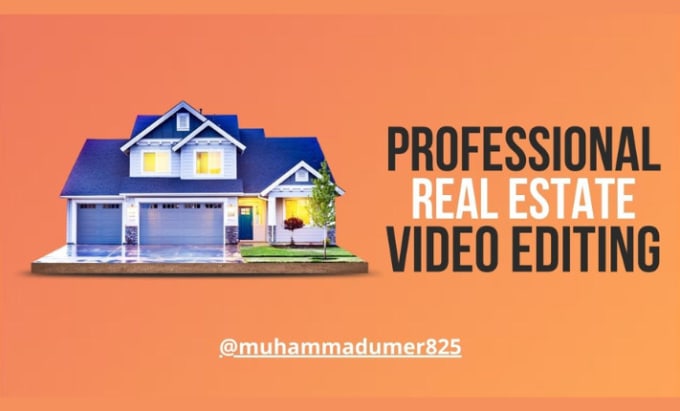 Gig Preview - Do cinematic real estate video editing professionally