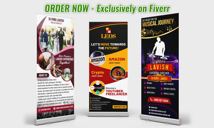 Gig Preview - Design unique retractable banner and roll up banner